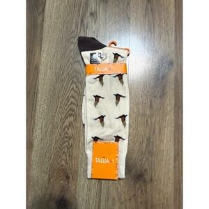 Tallia Socks Men's Size One Size Tan Socks Ducks Stretchy NWT